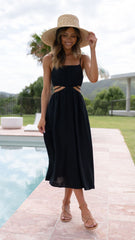 Sachi Midi Dress - Black