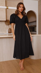 Fiore Maxi Dress - Black