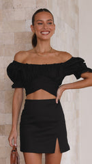 Macias Mini Skirt - Black