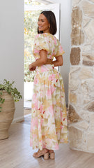 Rochelle Midi Dress - Pink