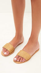 Henrik Slide - Natural Raffia