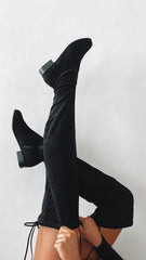Tango Boots - Black Suede