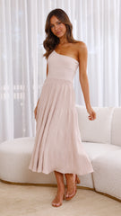 Mia Midi Dress - Beige