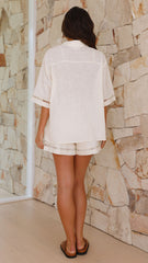 Ianthe Button Up Shirt - Oat