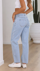 Abrand 95 Mid Straight Jean - Walk Away