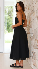 Ilenna Midi Dress - Black