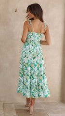 Tamyra Maxi Dress - Green Multi
