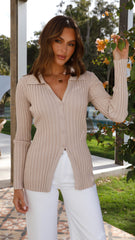 Darcy Knit Top - Oatmeal