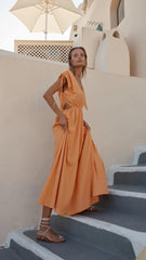 Dana Maxi Dress - Sunset Orange