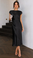 Ivana Midi Dress - Black