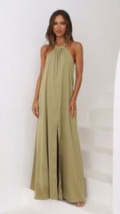 Monique Maxi Dress - Olive