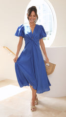 Blaire Midi Dress - Blue