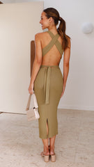 Kaegan Midi Dress - Khaki