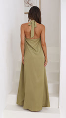 Monique Maxi Dress - Olive