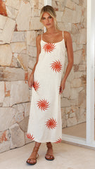 Katia Maxi Dress - Milk Sun Print