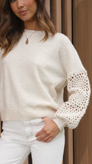 Molly Knit Top - Natural