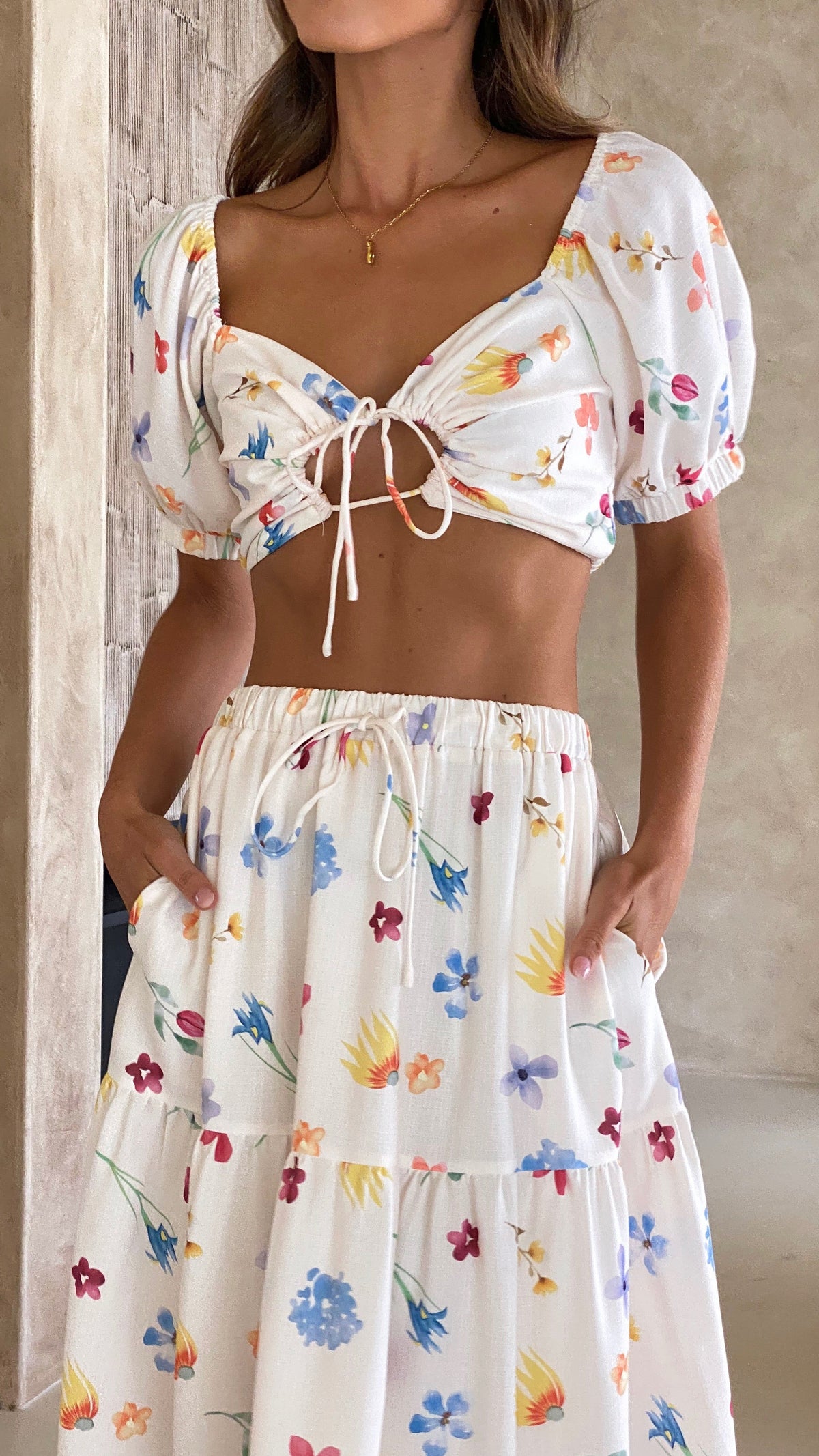 Jasmine Crop Top - Blooms