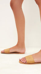 Henrik Slide - Natural Raffia