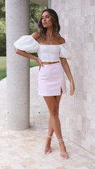 Macias Mini Skirt - Baby Pink