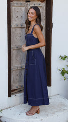 Indigo Maxi Dress - Dark Denim