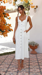 Farrow Maxi Dress - White