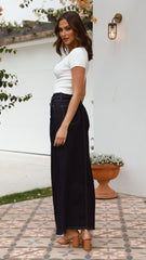 Rennie Denim Maxi Skirt - Navy