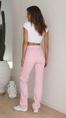 Abrand 94 High Straight Jeans - Cherry Blossom