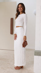 Tahnee Midi Skirt - White