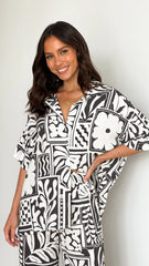 Benita Button Up Shirt - Laie Floral