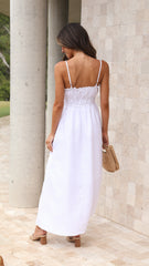Cleo Maxi Dress - White