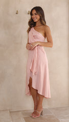 Floss Midi Dress - Blush