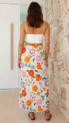 Dagna Maxi Skirt - Amsterdam Print
