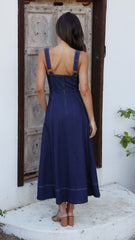 Indigo Maxi Dress - Dark Denim