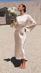 Aubrey Midi Dress - Champagne