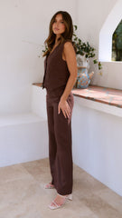 Tillie Vest - Chocolate