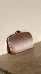 Alayna Satin Structured Clutch - Champagne