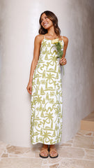 Brielle Midi Dress - Lighthouse Print