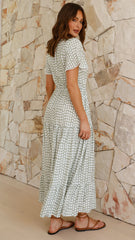 Mandi Maxi Dress - Sage Print