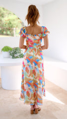 Melissa Maxi Dress - Yellow Multi