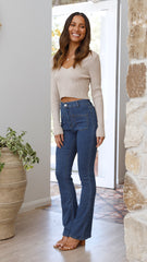 Sydney Bootleg Jean - Mid Denim