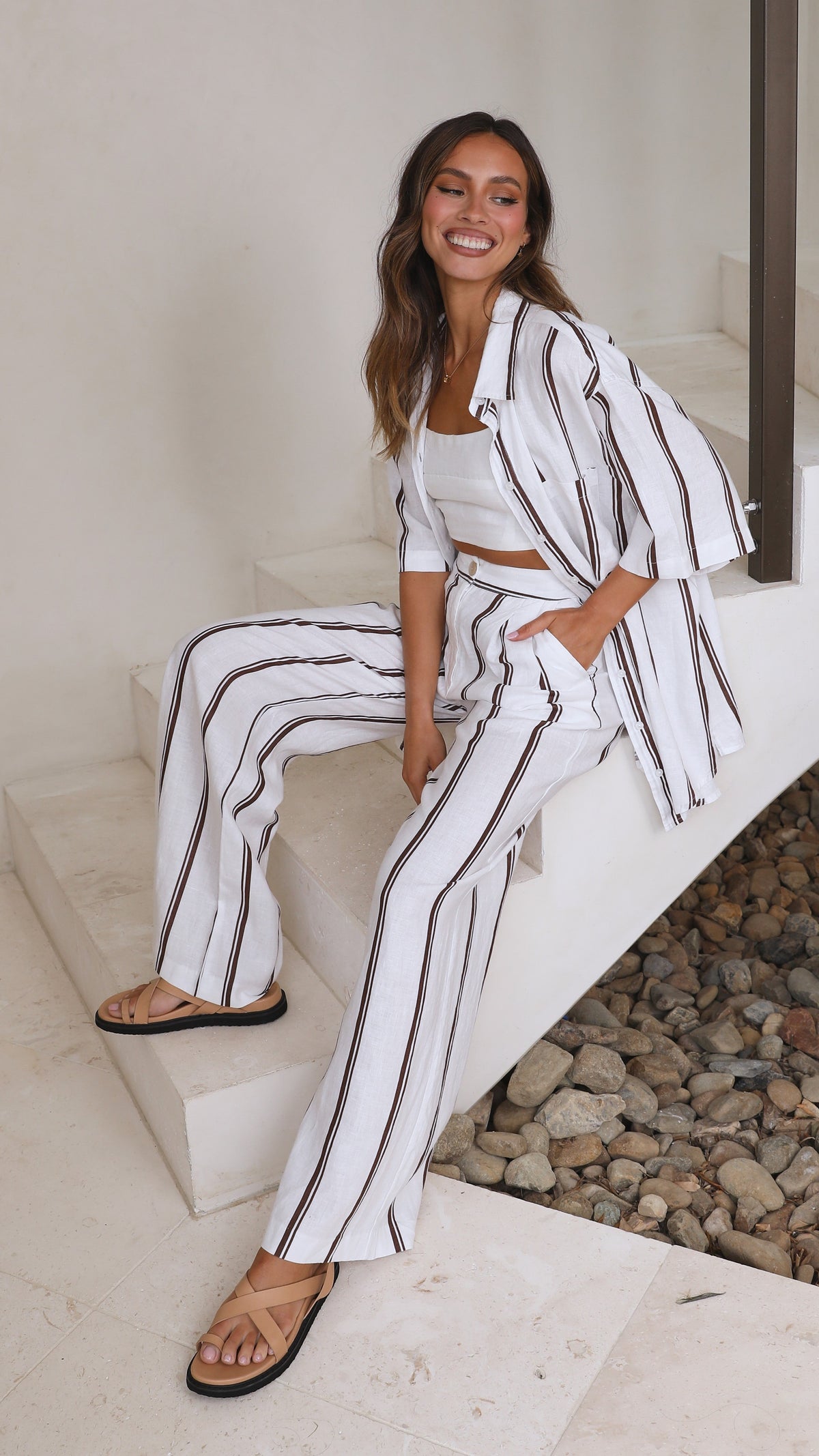 Calu Linen Pants - Medina