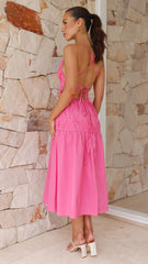 Blake Midi Dress - Pink