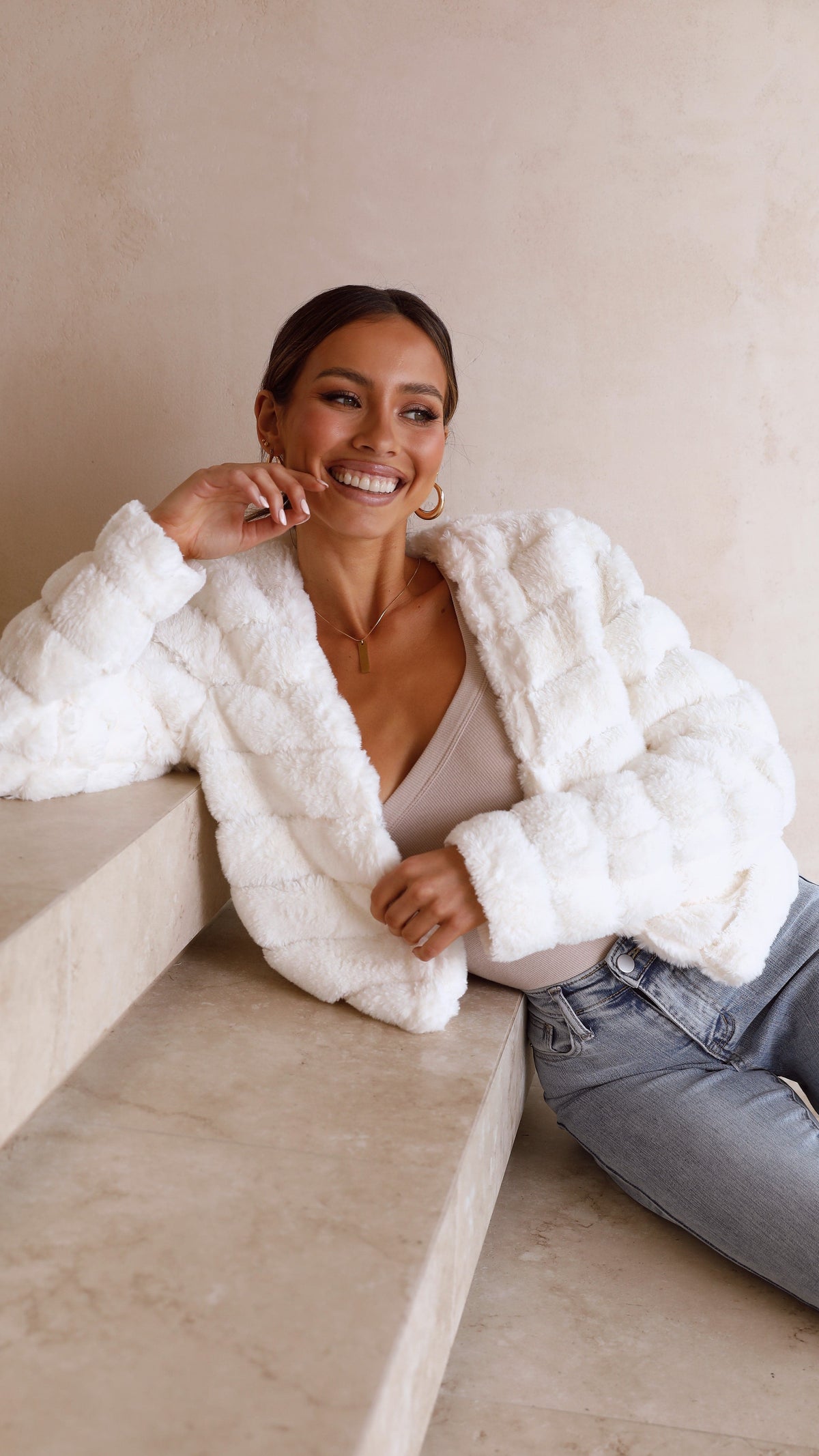 Tully Crop Jacket - White