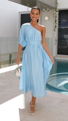 Erica Midi Dress - Blue