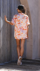 Calypso Button Up Shirt - Seaview Print