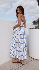 Katie Maxi Dress - Shell Print