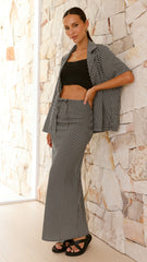 Galilahi Maxi Skirt - Black / White