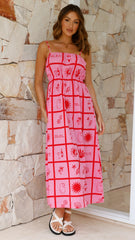 Alicia Maxi Dress - Pink Soleil