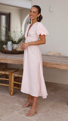 Blaire Midi Dress - Rosewater