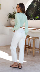 Kassidy Knit Top - Light Green